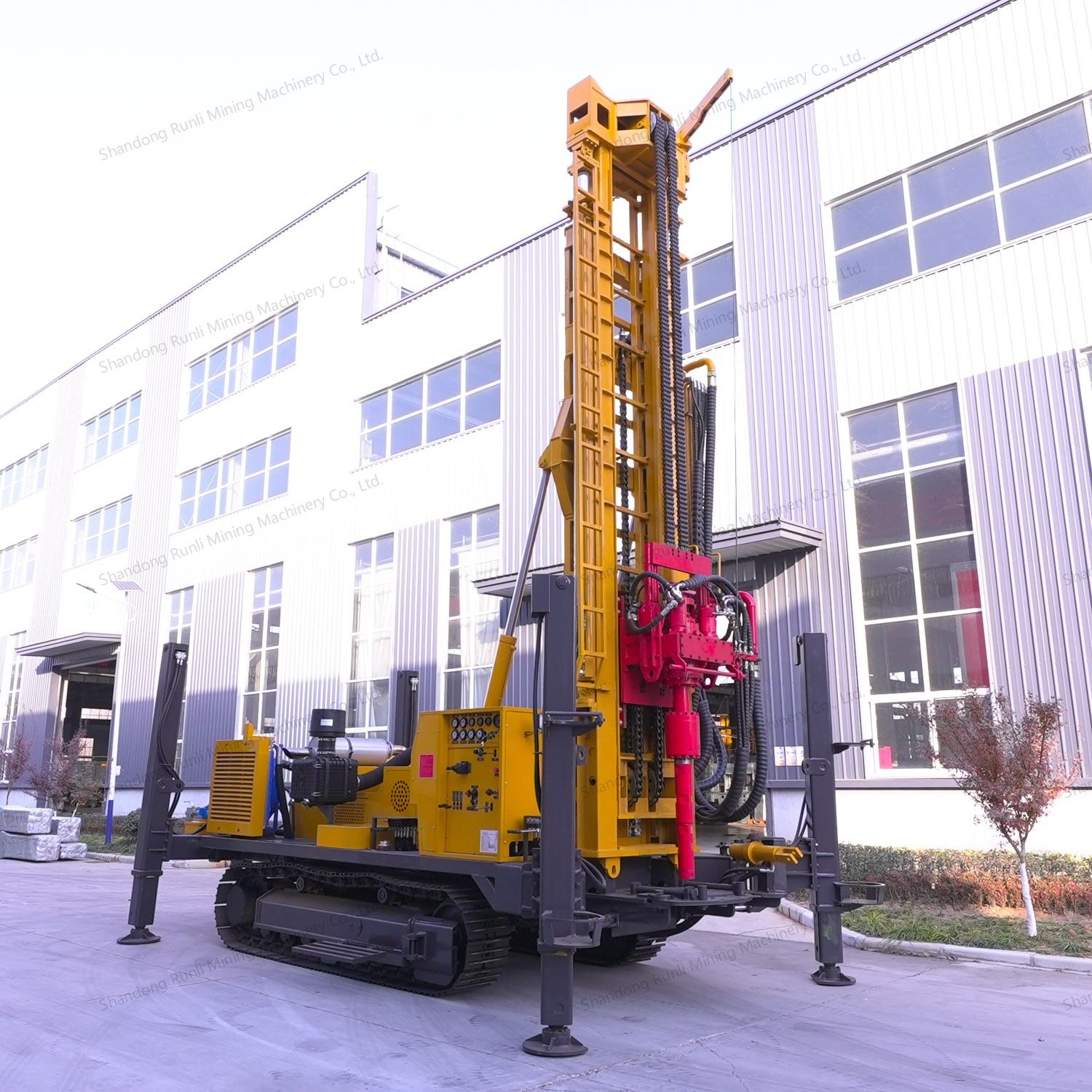 1200m Rotary Pneumatic Drilling Depth Crawler Pneumatic Borehole Water Well Drill/Drilling Rig Machine Oil Drilling Equipment
