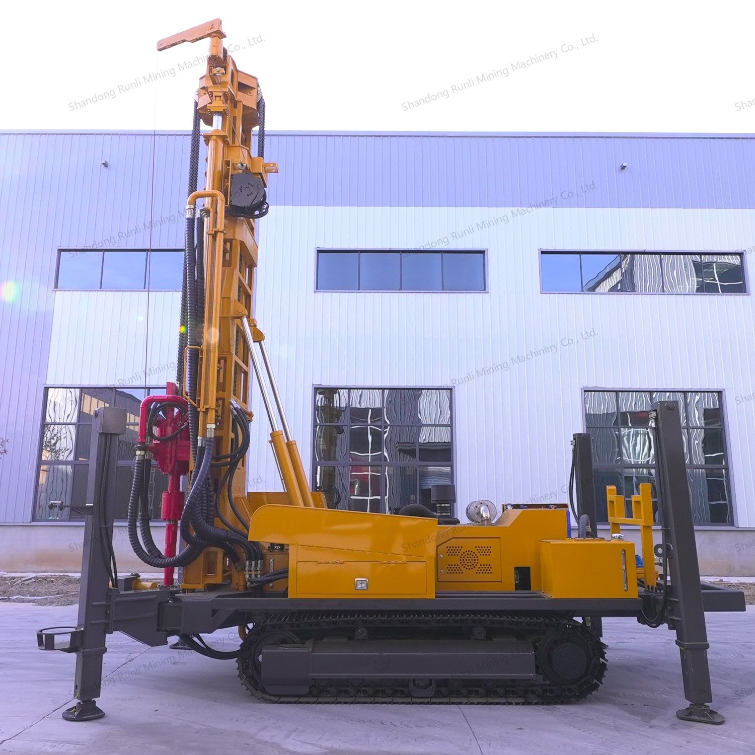 1200m Rotary Pneumatic Drilling Depth Crawler Pneumatic Borehole Water Well Drill/Drilling Rig Machine Oil Drilling Equipment