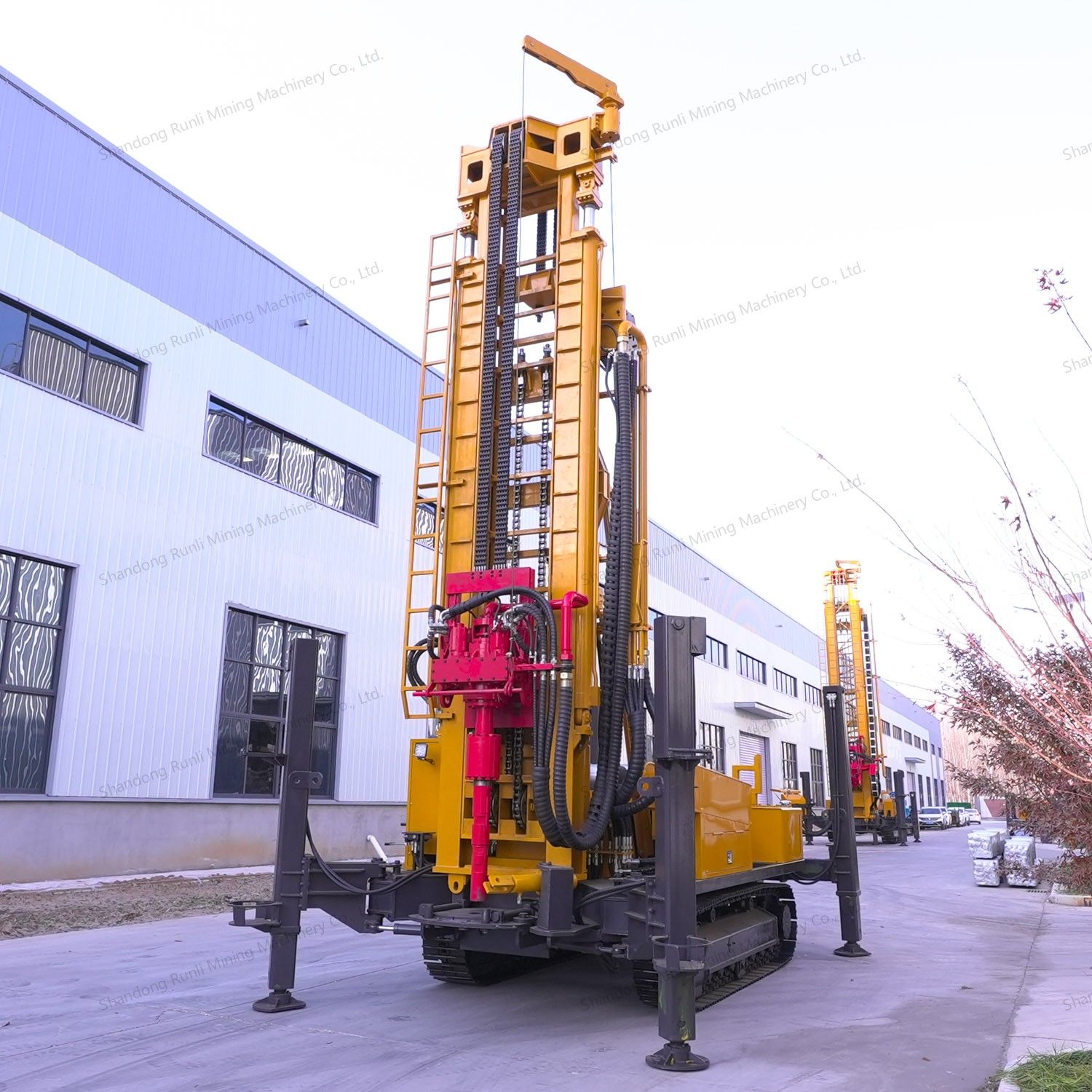 1200m Rotary Pneumatic Drilling Depth Crawler Pneumatic Borehole Water Well Drill/Drilling Rig Machine Oil Drilling Equipment