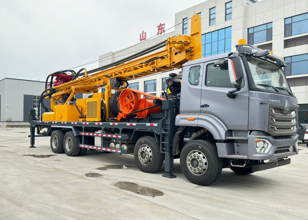 Truck-mounted drilling rig