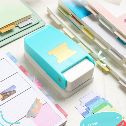 เครื่องติดฉลากดัชนีและเจาะรูแบบทำเอง