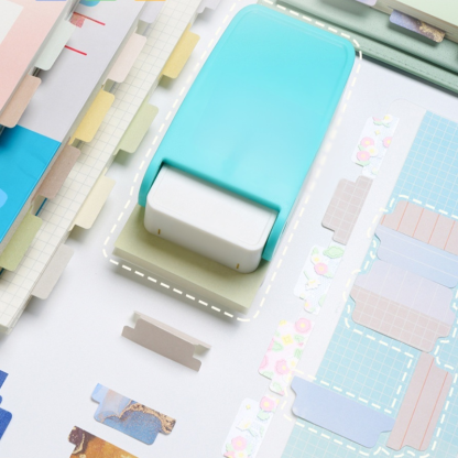 เครื่องติดฉลากดัชนีและเจาะรูแบบทำเอง