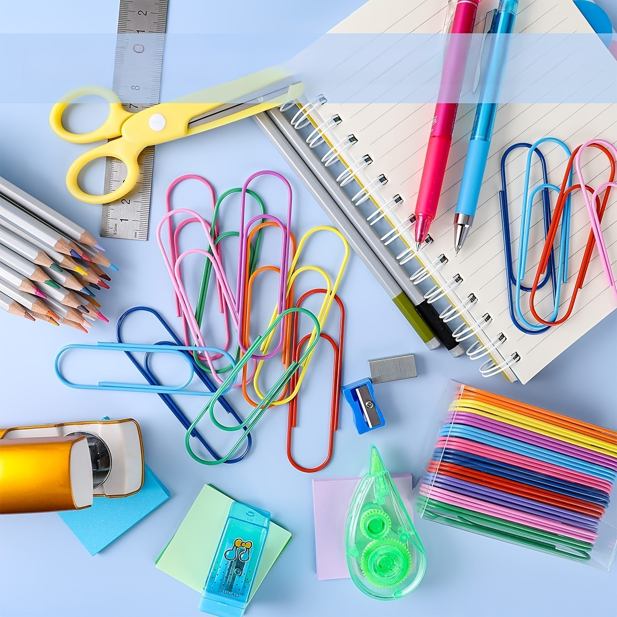 คลิปหนีบกระดาษสีขนาดใหญ่พิเศษ