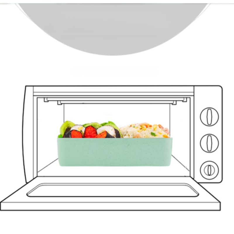 กล่องเบนโตะแบบแบ่งช่อง อเนกประสงค์พกพาได้