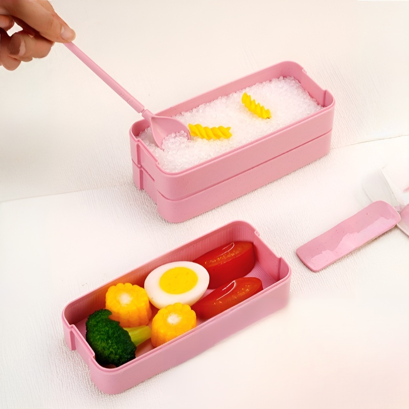 กล่องเบนโตะแบบแบ่งช่อง อเนกประสงค์พกพาได้