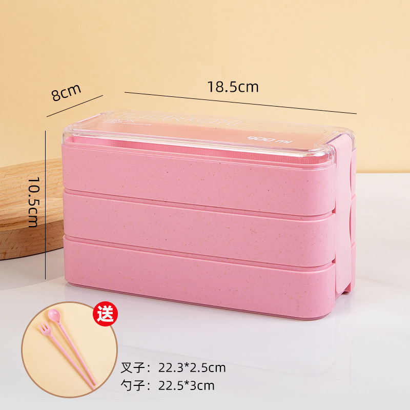 กล่องเบนโตะแบบแบ่งช่อง อเนกประสงค์พกพาได้