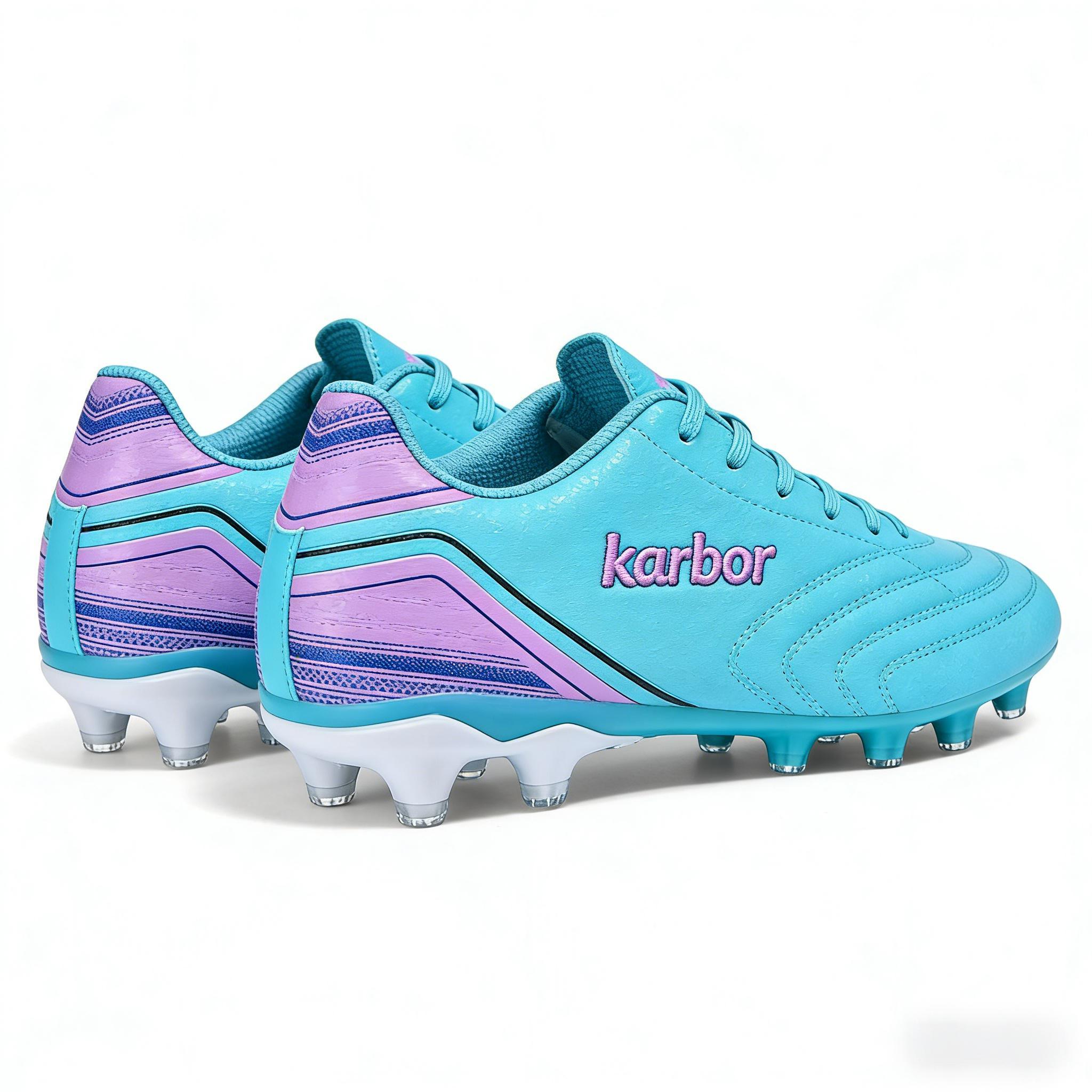 FG Firm Ground Soccer Cleats | Turquoise & Purple Edition
