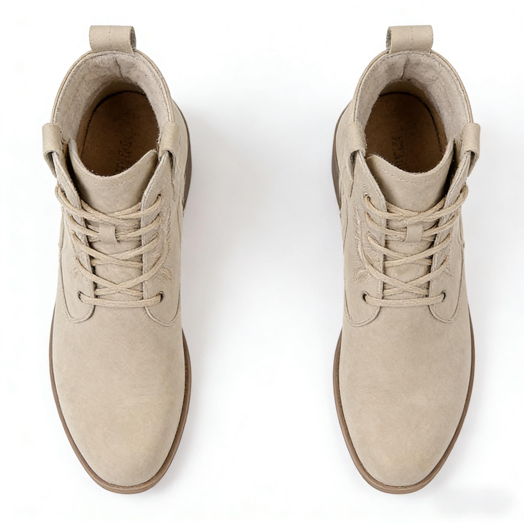 Plus Size Vintage Embroidered Western Ankle Boots