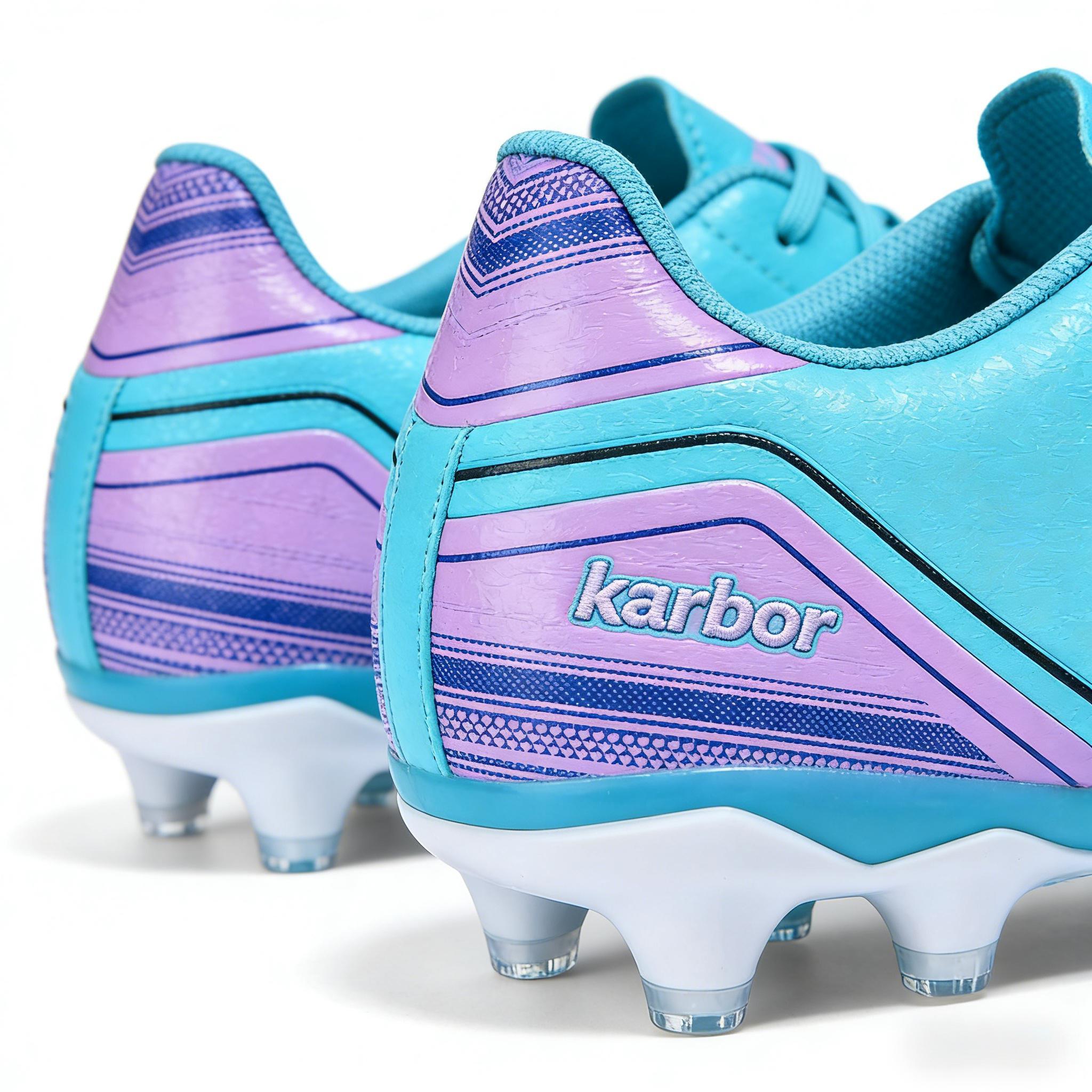 FG Firm Ground Soccer Cleats | Turquoise & Purple Edition