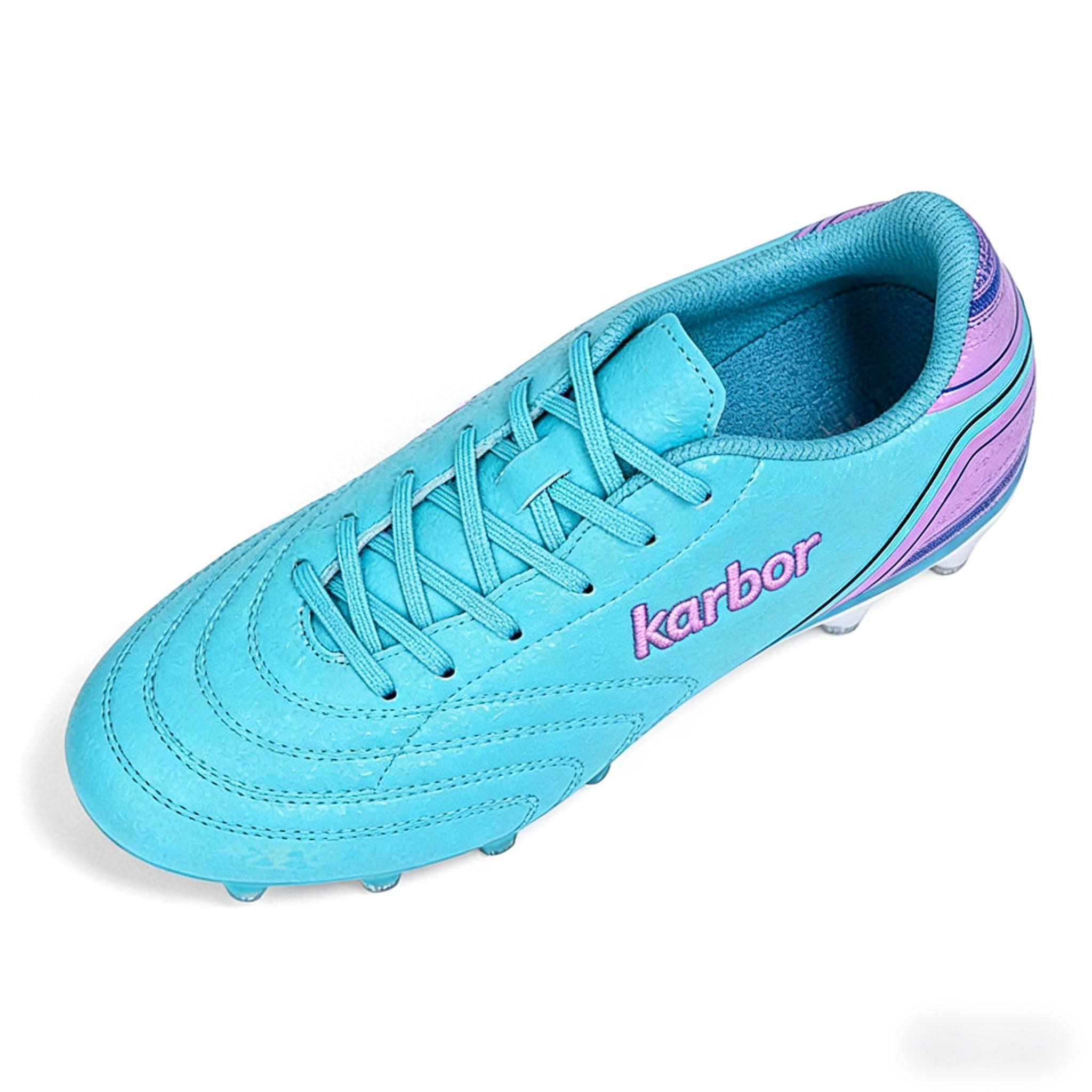 FG Firm Ground Soccer Cleats | Turquoise & Purple Edition