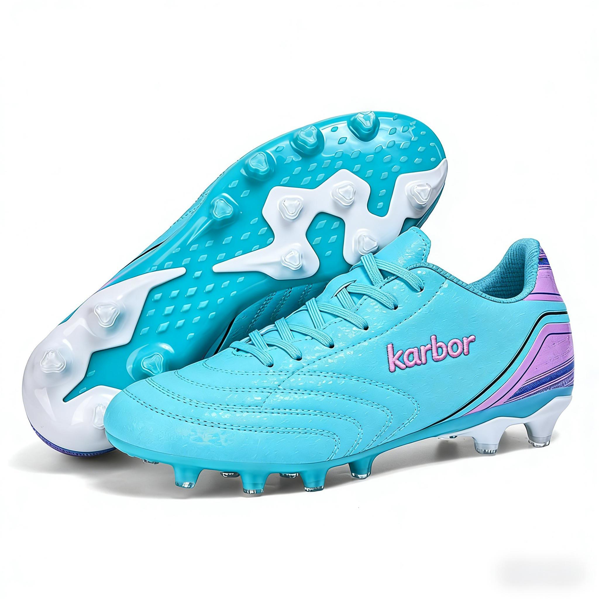 FG Firm Ground Soccer Cleats | Turquoise & Purple Edition