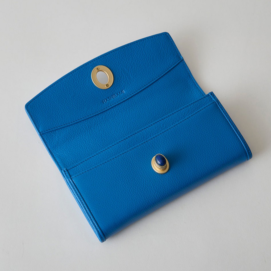 HASHIBAMI【Ha-2104-306 天然石 ロングウォレット】ブルー     