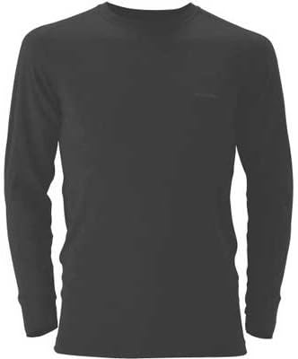 モンベル スーパーメリノウール L．W． ラウンドネックシャツ Men’s ブラック(BK)/XL