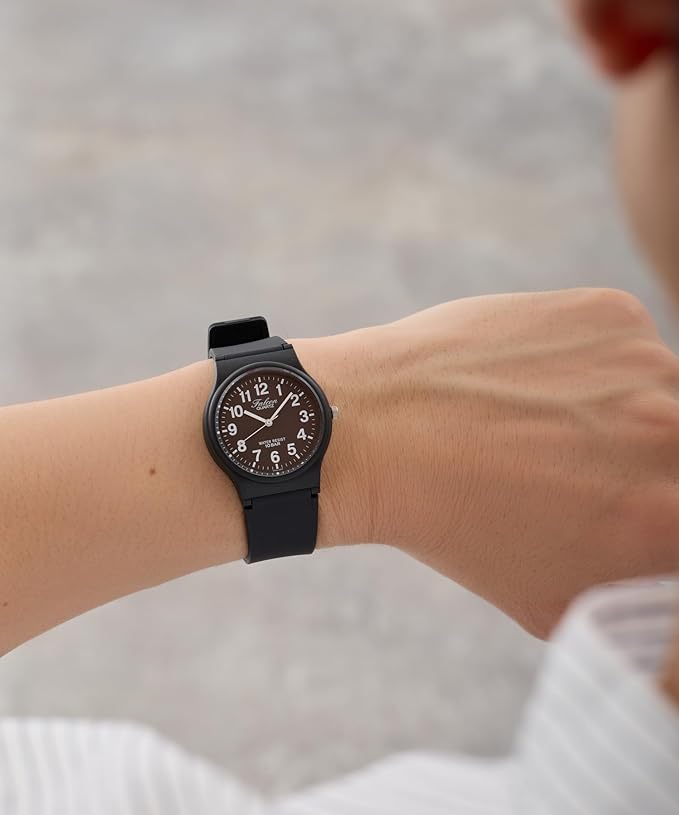 腕時計 アナログ 10気圧防水 ウレタンベルト VP46-854 ブラック