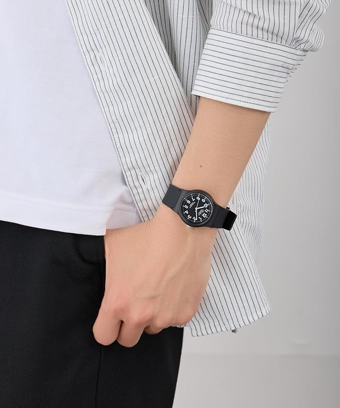 腕時計 アナログ 10気圧防水 ウレタンベルト VP46-854 ブラック