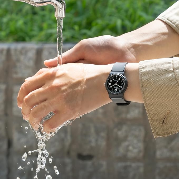 腕時計 アナログ 10気圧防水 ウレタンベルト VP46-854 ブラック