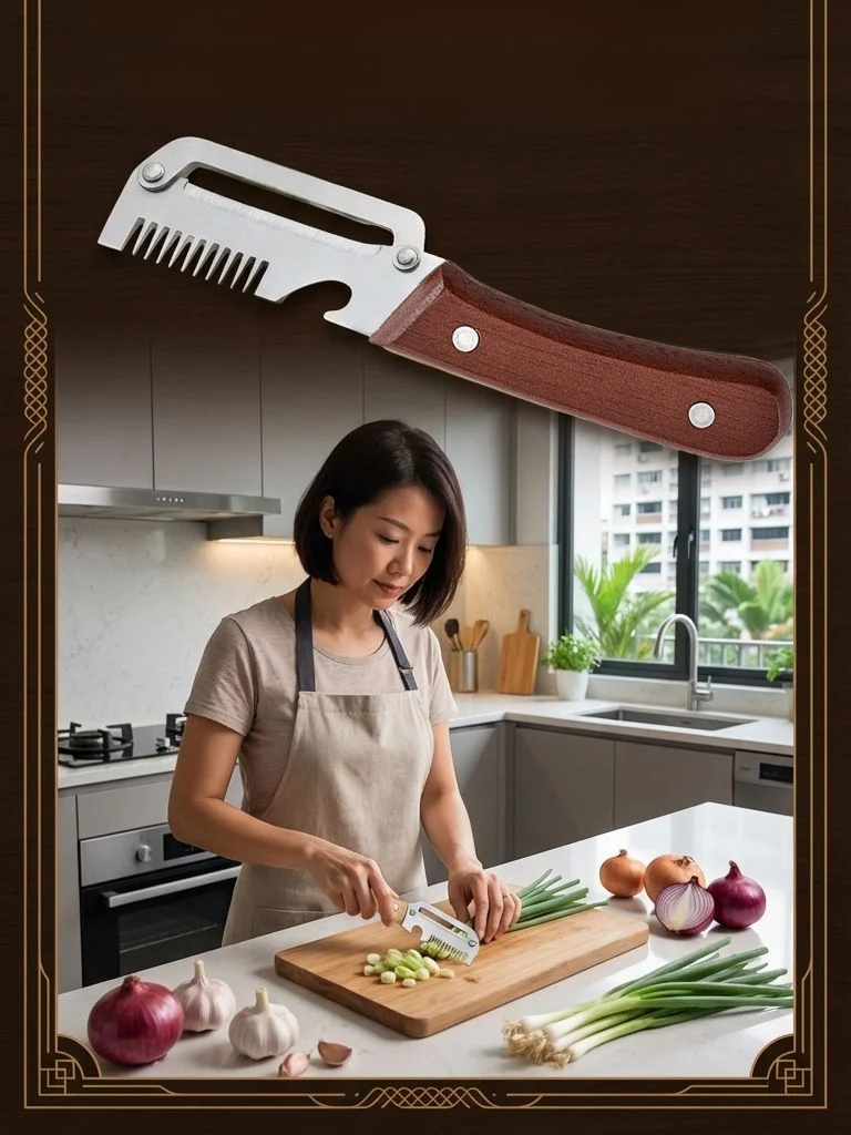3-in-1 Multifunctional Stainless Steel Onion Cutter