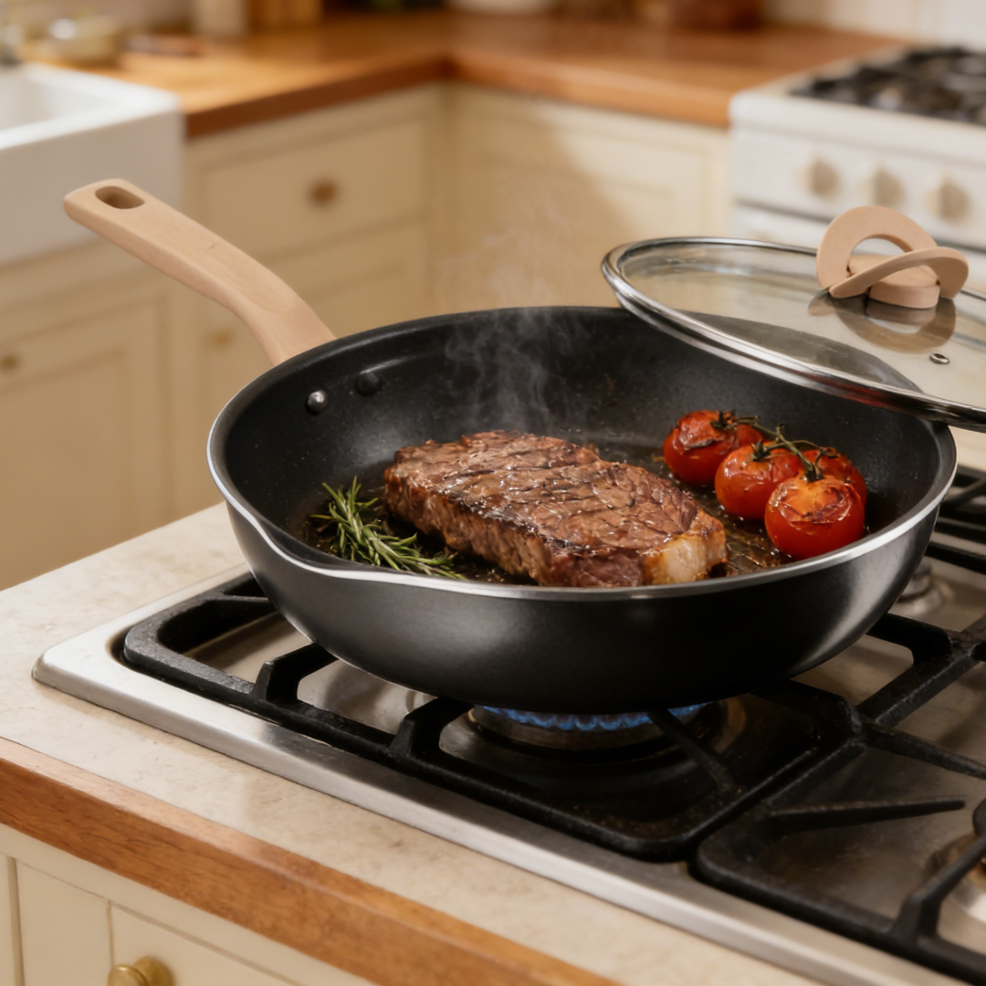 Ceramic non-stick frying pan
