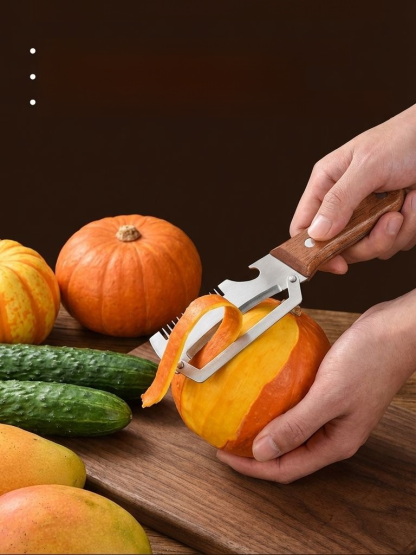 3-in-1 Multifunctional Stainless Steel Onion Cutter