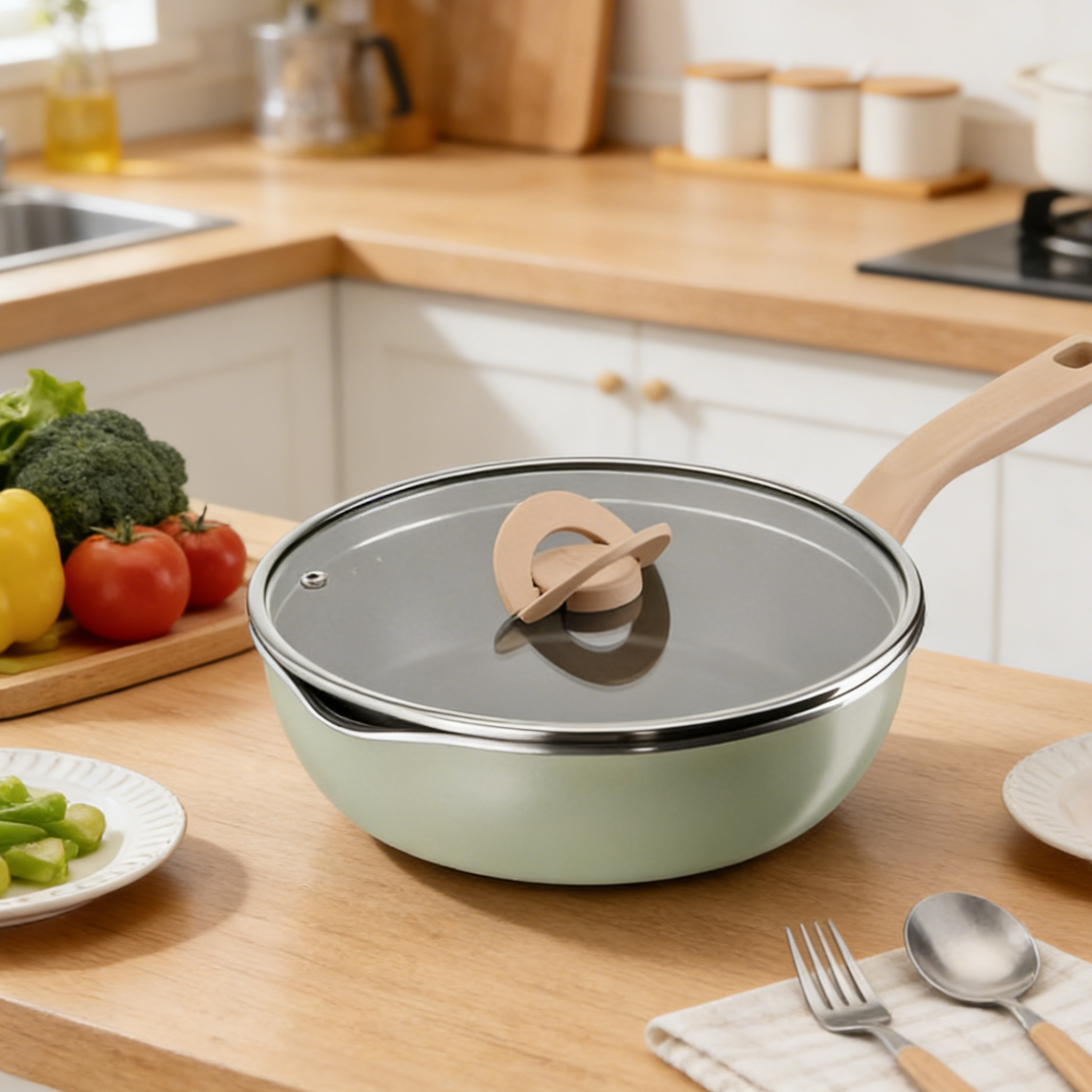 Ceramic non-stick frying pan