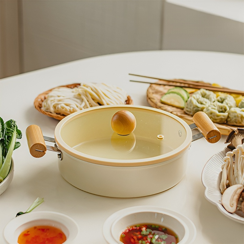 Double-eared household soup pot