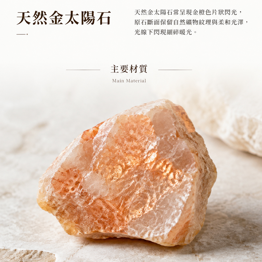 【煦日晨光】 天然金太陽石輕奢細手鍊（自信・正能量・好人緣）