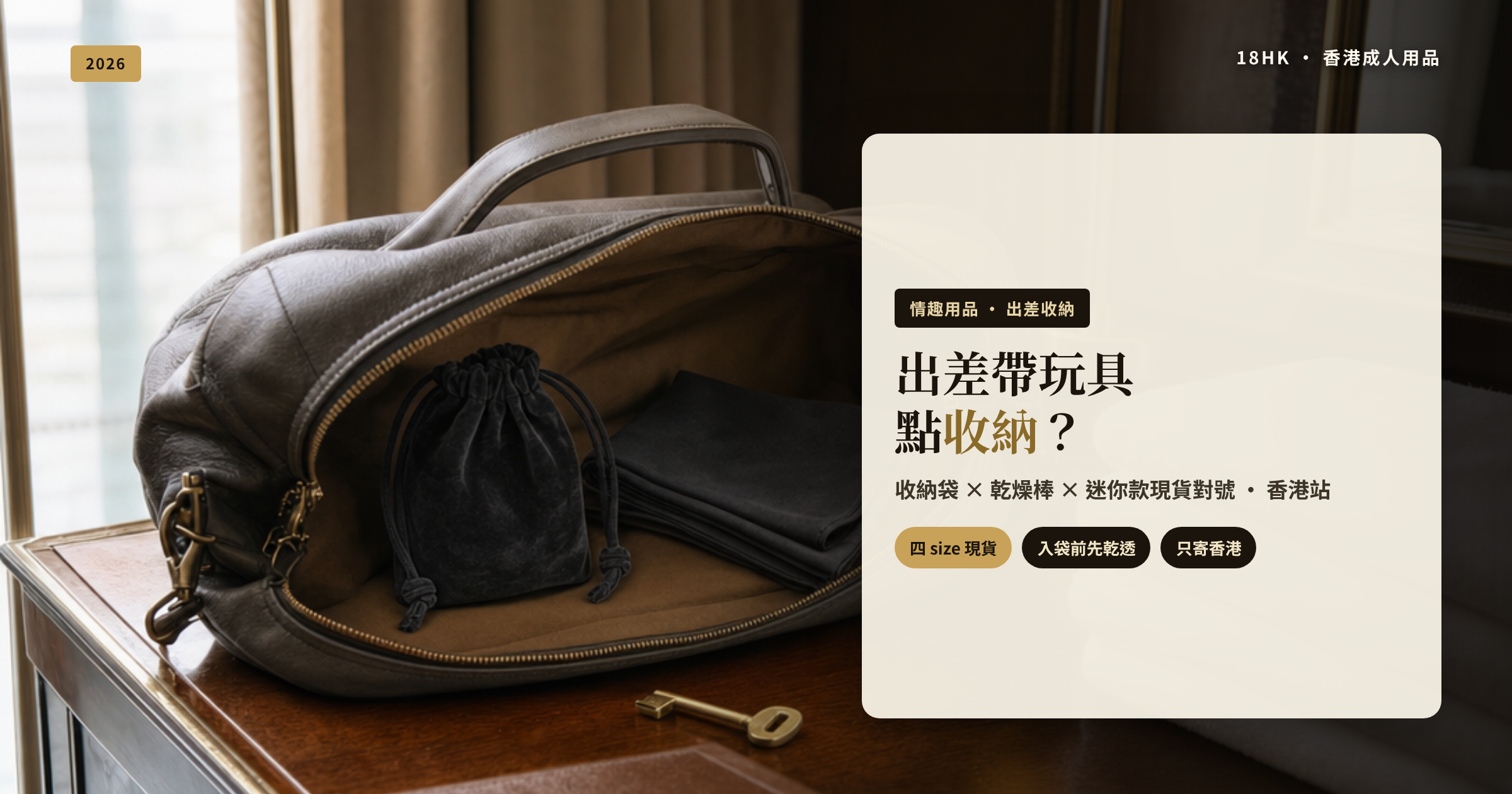 出差帶玩具點收納？收納袋＋乾燥棒＋迷你款現貨對號｜18HK 香港成人用品