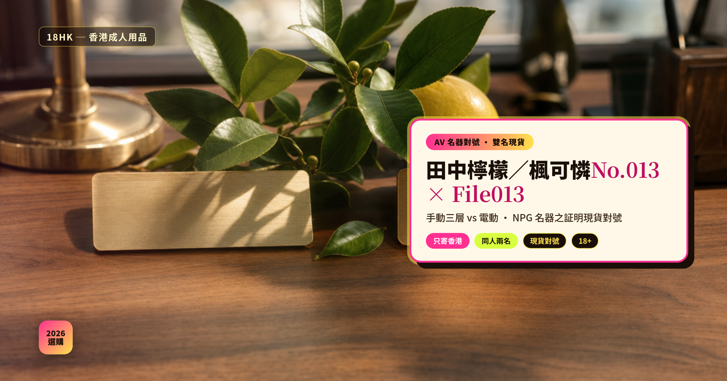 田中檸檬／楓可憐 NPG No.013／File No.013 名器香港現貨對號