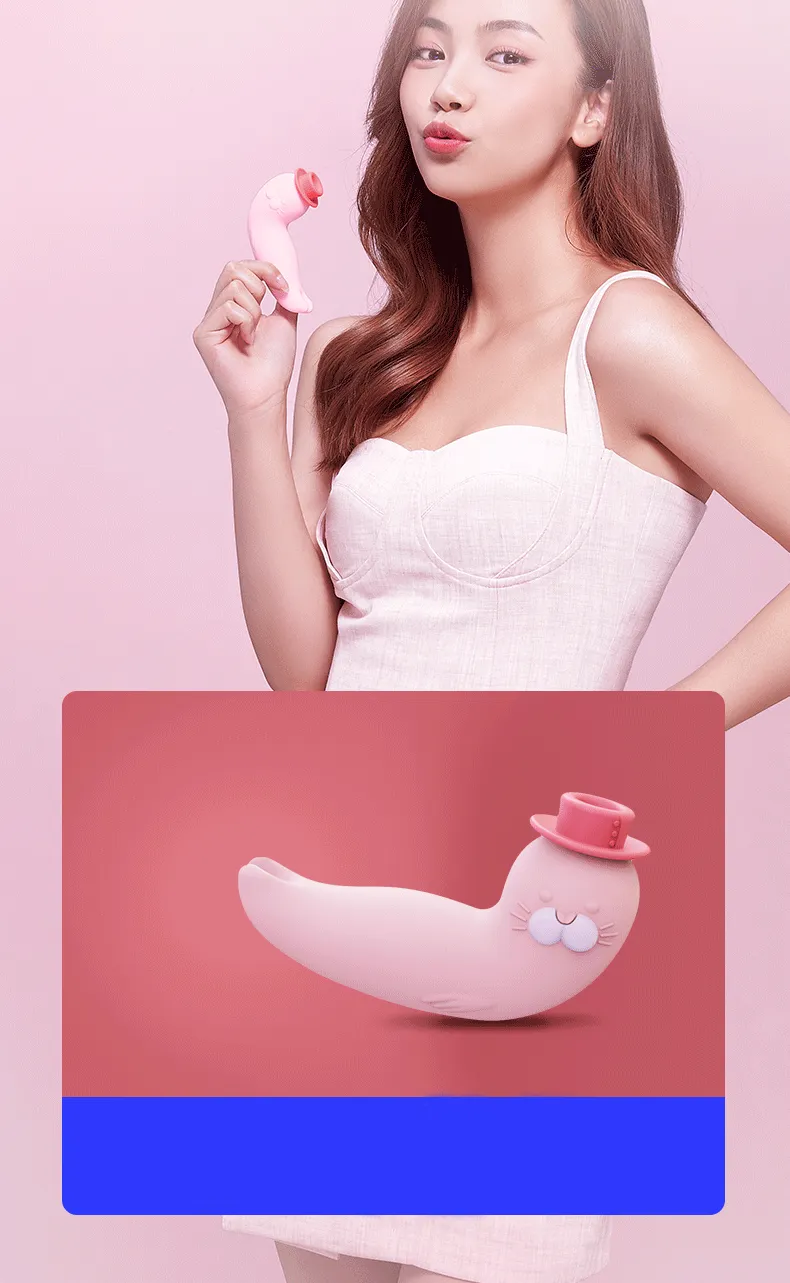 KISSTOY Cutevibe Franky 小海豹震動器 粉色