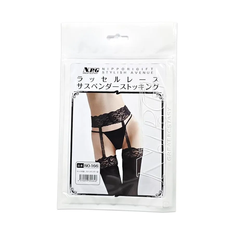 日本 NPG 蕾絲吊帶絲襪