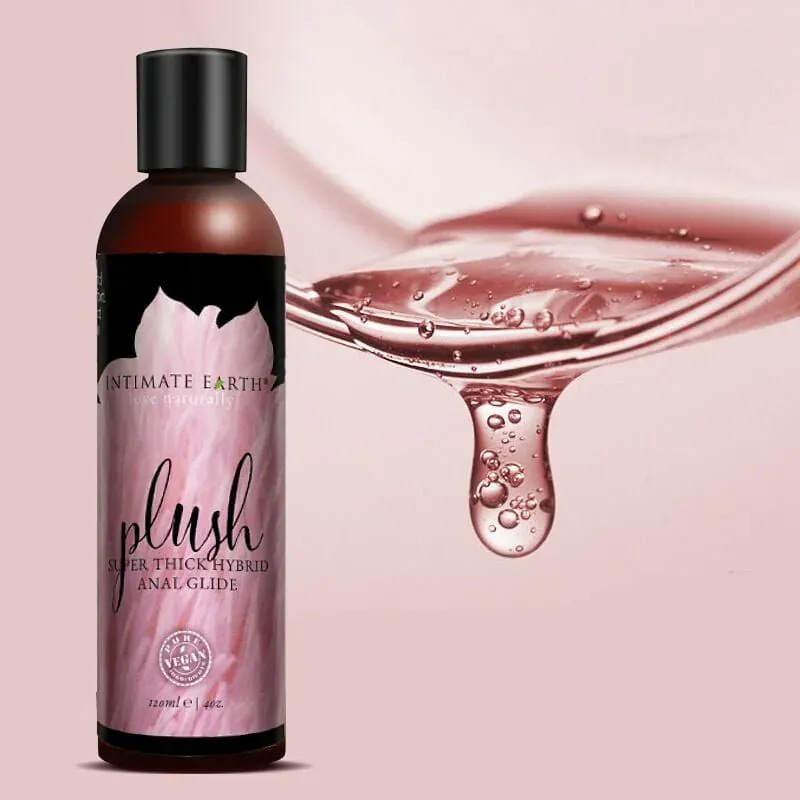 INTIMATE EARTH Plush Hybrid Anal Glide 美國製 水矽混合後庭潤滑劑 有機草本配方 長效潤滑
