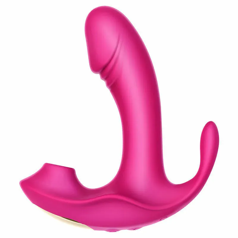 EROCOME Volans 飛魚座穿戴式遙控吸啜 G 點按摩棒 吸啜震動雙重刺激 防水矽膠