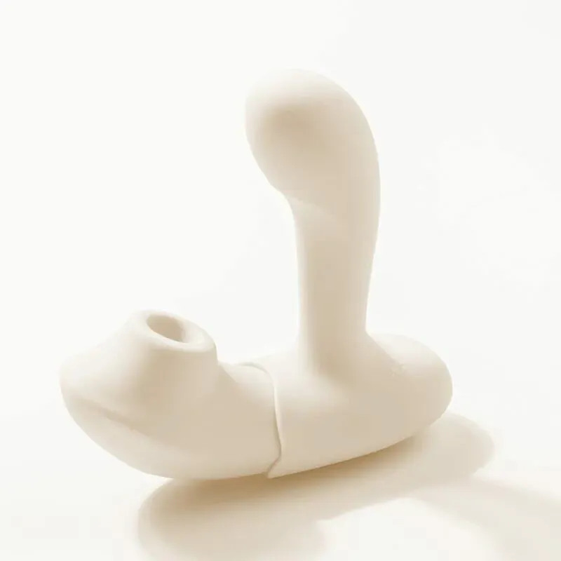 NOMI TANG Night Fever 穿戴式 G 點陰蒂吸啜器 吮吸震動二合一 IPX6防水象牙白色