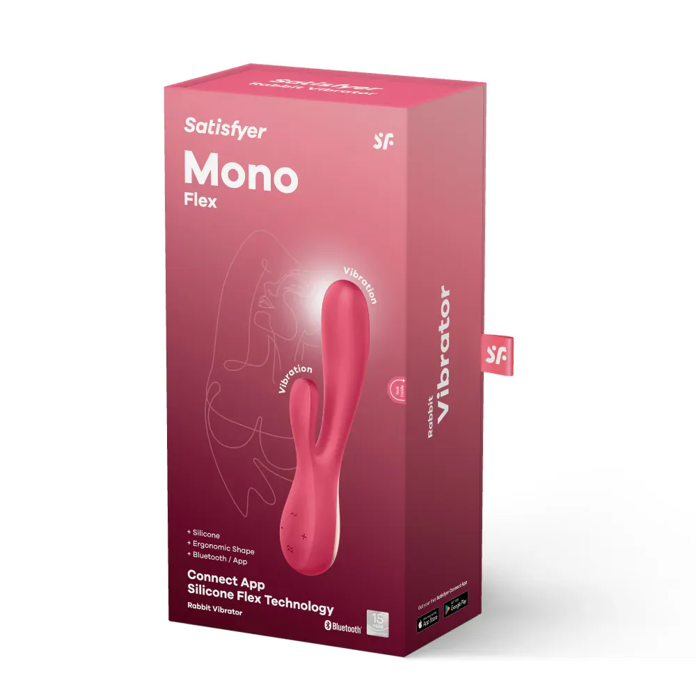 Satisfyer Mono Flex 兔耳雙馬達震動器,同時刺激陰蒂與G點