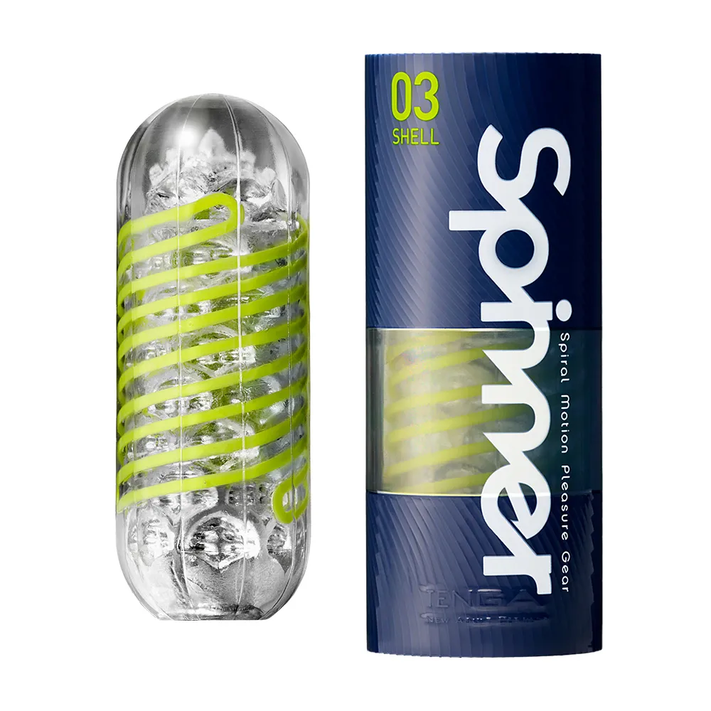 TENGA (日本) SPINNER 03 SHELL 扇形紋強力螺旋自慰器｜強烈刺激・緊密吸吮・可重複使用