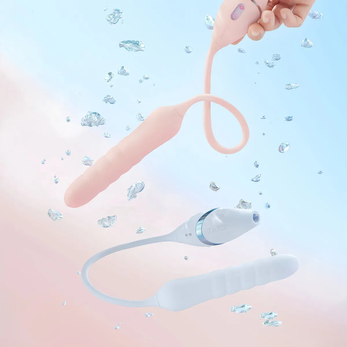 KISSTOY Cathy III APP 遙控雙重刺激推吸按摩棒 粉色