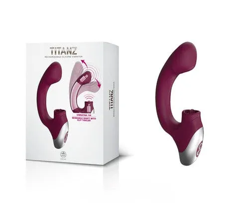 TITANA 舔震強力G點按摩棒 寶石紅色