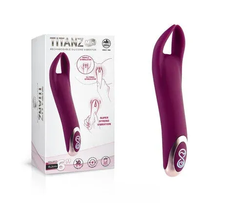 TITANA Mini 兔子陰蒂按摩器 酒紅色