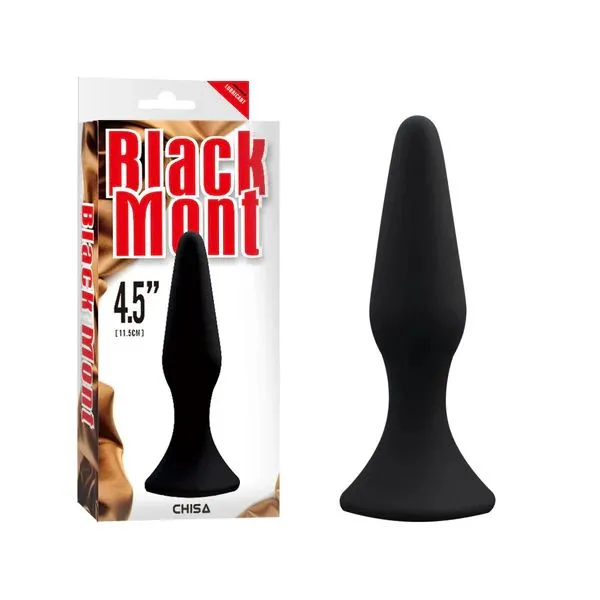 CHISA Black Mont 4.5'' L 矽膠後庭按摩塞