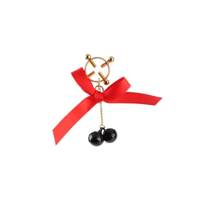 CHISA 紅蝴蝶結乳頭夾