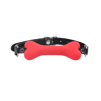 CHISA Doggle Bone Bit Gag 狗骨口枷紅色
