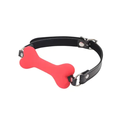 CHISA Doggle Bone Bit Gag 狗骨口枷紅色