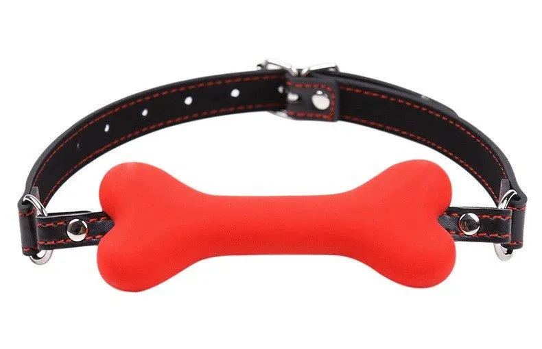 Roomfun 狗骨頭造型矽膠口塞 BDSM情趣用品