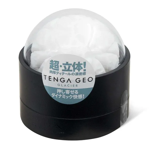 TENGA (日本) GEO GLACIER 冰河球飛機杯｜冰川幾何結構・立體刺激・可翻轉清洗