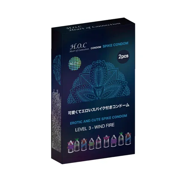 HOC Spike Condom Level 3 WIND FIRE 刺激型 安全套