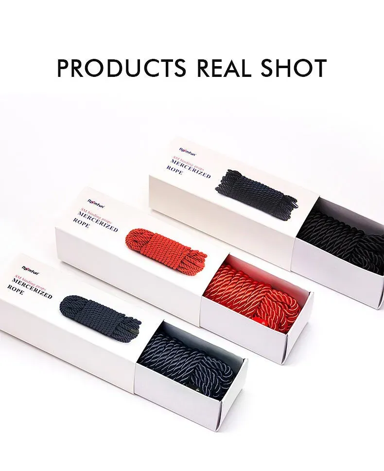 Roomfun 綑綁束縛絲光繩 8米 絲光尼龍綁繩