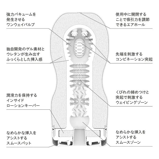 TENGA (日本) CUP 真空杯 EXTRA COOL 極酷版｜冰感升級・真空吸吮・一次性潤滑杯