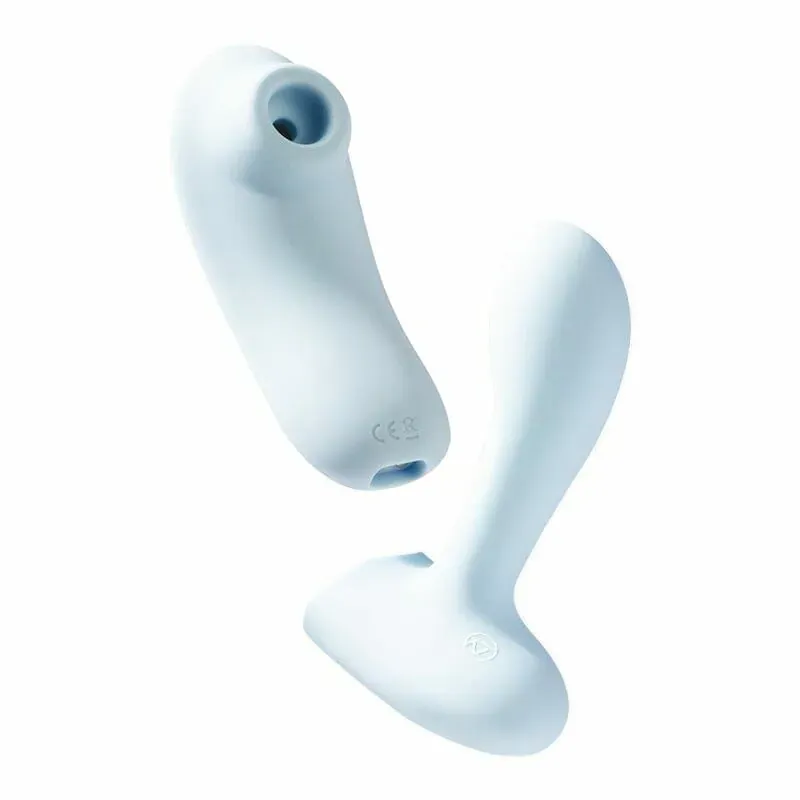 NOMI TANG Night Fever 穿戴式 G 點陰蒂吸啜器 吮吸震動二合一 IPX6防水藍色