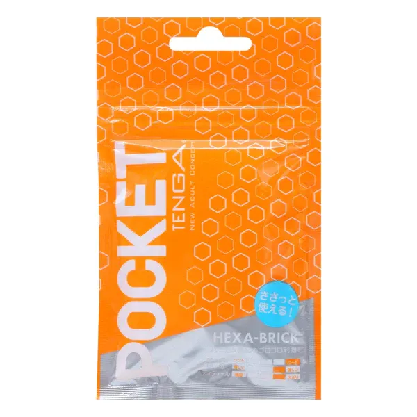 TENGA POCKET TENGA HEXA-BRICK 飛機袋 日本原裝包裝展示