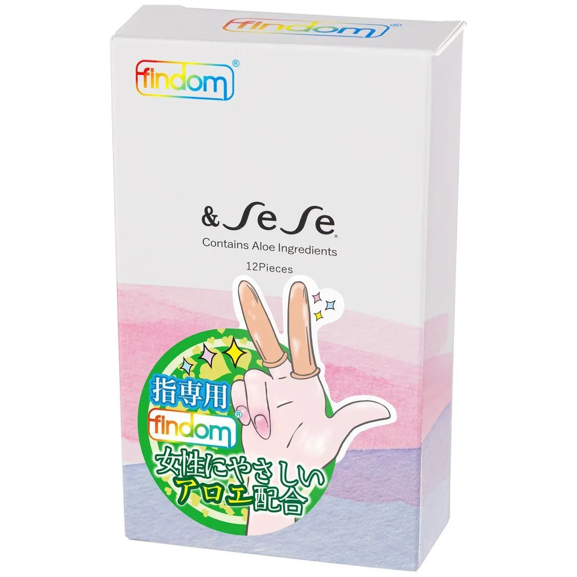 findom 蘆薈成分手指套 0.06mm 超薄手指套 12 片裝